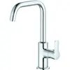 Image de Kludi, Robinetterie de salle de bains, Mitigeur lavabo PURE&EASY DN 15 noir sans vidage chr