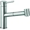 Image de Kludi, Robinetterie de cuisine, Robinet de cuisine Steel avec bec extractible résistant à la pression, acier inoxydable