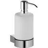 Image de Keuco, Distributeur de savon + porte-savon, Distributeur de savon liquide avec support Plan 14953019000 chromé/cristal mat