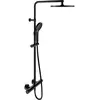 Image de Keuco, Système de douche, Mitigeur thermostatique de douche PLAN BLUE AP, avec pomme de douche noir mat