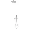 Image de Keuco, Système de douche, IXMO Set de douche 8 Robinetterie thermostatique, 2 consommateurs avec support de douche et po