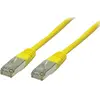 Image de Shiverpeaks Câble patch BASIC-S, cat. 6, S/FTP, jaune, 7,50 m connecteur RJ45 (S/FTP, CAT6, 7.50 m), Câble réseau