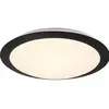 Image de Trio, Applique + plafonnier, Luminaires LED Salle de bain Plafonnier Umberto 680310132, plastique noir mat, avec 12 watts de LED (1160 lm)