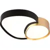 Image de Trio, Applique + plafonnier, Rise LED Plafonnier 21W dimmable noir-or CCT couleur de lumière réglable Veilleuse (2400 lm)