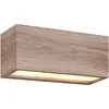 Image de Trio, Éclairage d'extérieur, Applique murale IP44 aspect bois (E14, IP44)