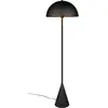 Image de Trio, Lampadaire, ALFIE - Vloerlamp - Zwart mat - excl. 1x E27 4,9 W - Voetschakelaar - GO Green (E27)