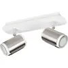 Image de Trio, Spot de plafond, 814500207 Gillan GU10 Strahler 2-fach Nickel Matt (GU10)