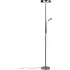 Image de Reality, Lampadaire, R45741107 Palermo LED Stehleuchte 5W  28cm dimmbar Nickel Matt CCT einstellbare Lichtfarbe (2500 lm)