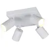 Image de Trio, Applique + plafonnier, 867730431 Soka GU10 Strahler 4-fach Weiss Matt (GU10)