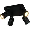Image de Trio, Applique + plafonnier, 867730432 Soka GU10 Strahler 4-fach Schwarz Matt (GU10)