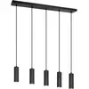 Image de Trio, Suspension, 367700532 Soka GU10 Pendelleuchte 5-fach  5,5cm Schwarz Matt (GU10)