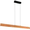 Image de Trio, Suspension, 359719130 Edgewood LED Pendelleuchte 36W dimmbar Holzfarbig CCT einstellbare Lichtfarbe