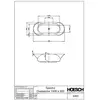 Image de Hoesch, Baignoire, Baignoire ovale SPECTRA 1900x800x470mm blanc (190 l, 190 cm, 80 cm)