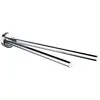 Image de Emco, Porte-serviettes + crochets pour serviettes, Porte-serviettes Polo 2 bras 41 cm fixe chromé 075000141