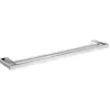 Image de Emco, Porte-serviettes + crochets pour serviettes, Porte-serviettes double LOFT 3 crochets amovibles blanc 642mm chrome