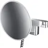 Image de Emco, Miroir cosmétique, miroir à raser/de maquillage LED EVO rond, modèle mural, 2 bras 3x chrome