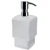 Image de Emco, Distributeur de savon + porte-savon, Distributeur de savon liquide LOFT pour système de rampe chromé