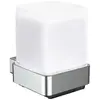 Image de Emco, Distributeur de savon + porte-savon, loft distributeur de savon à capteur, verre cristal satiné