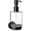 Image de Emco, Distributeur de savon + porte-savon, ROUND Distributeur de savon noir mat 432113300