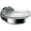 Image de Emco, Distributeur de savon + porte-savon, ROUND Porte-savon chromé 433000100