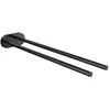 Image de Emco, Porte-serviettes + crochets pour serviettes, ROUND Porte-serviettes 400 mm noir mat 435013340