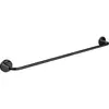 Image de Emco, Porte-serviettes + crochets pour serviettes, ROUND Porte-serviettes 600 mm noir mat 436013360