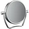 Image de Emco, Miroir cosmétique, miroir de voyage PURE rond, d= 83,mm, 5 compartiments chromés
