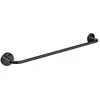 Image de Emco, Porte-serviettes + crochets pour serviettes, Porte-serviettes de bain ROUND 500mm noir