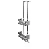 Image de Emco, Rangement pour douche, Porte-guéridon SYSTEM 2 2 paniers profonds, raclette chromée (25.50 x 16.70 x 85.20 cm)