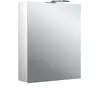 Image de Emco, Armoire de toilette, pure 2 Style Armoire à glace éclairée LED avec spots à poser, 1 porte Butée réversible, 6 (60 x 25.80 x 72.60 cm)