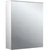 Image de Emco, Armoire de toilette, pure 2 Armoire à glace éclairée LED avec miroir lumineux, 1 porte Butée interchangeable, 60 (60 x 18.50 x 71.10 cm)