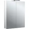 Image de Emco, Armoire de toilette, flat 2 Style armoire de toilette lumineuse LED avec spots à poser, 2 portes, 600x711x113mm, 97 (60 x 113 x 71.10 cm)