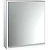 Image de Emco, Armoire de toilette, loft armoire de toilette lumineuse, 600 mm, modèle apparent, aluminium/miroir, 979805100 (64.40 x 17.50 x 73.30 cm)