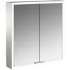 Image de Emco, Armoire de toilette, prime Armoire de toilette avec éclairage, 600 mm, 2 portes, modèle apparent, 949706261, 949706261 (60 x 16.70 x 70 cm)