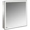 Image de Emco, Armoire de toilette, prime Facelift armoire de toilette lumineuse, 600 mm, 1 porte, charnières à droite, modèle e (87.50 x 152 x 27 cm)