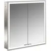 Image de Emco, Armoire de toilette, prime Facelift armoire de toilette lumineuse, 600 mm, 2 portes, modèle encastré, 9497 (63 x 16.70 x 73 cm)