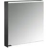 Image de Emco, Armoire de toilette, prime 2 Facelift Armoire à glace éclairée, 600mm, 1 porte, charnières à droite, avec paroi (87.50 x 16.70 x 70 cm)