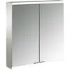 Image de Emco, Armoire de toilette, prime 2 Facelift Armoire à glace éclairée, 600 mm, 2 portes, avec parois latérales réfléc (87.50 x 167 x 27 cm)