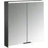 Image de Emco, Armoire de toilette, prime Facelift armoire de toilette lumineuse, 600 mm, 2 portes, avec parois latérales réfléc (58.50 x 16.70 x 70 cm)