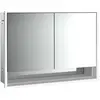 Image de Emco, Armoire de toilette, loft armoire de toilette lumineuse avec compartiment inférieur, 1000mm, 2 portes, modèle à e (104.30 x 17.50 x 73.30 cm)