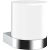 Image de Emco, Distributeur de savon + porte-savon, flow distributeur de savon à capteur, verre cristal satiné