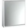 Image de Emco, Armoire de toilette, loft armoire de toilette lumineuse, 600 mm, modèle apparent, aluminium/blanc, 979806102 (64.40 x 17.50 x 73.30 cm)