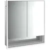 Image de Emco, Armoire de toilette, loft armoire de toilette lumineuse avec compartiment inférieur, 600 mm, modèle à encastrer (64.30 x 17.50 x 73.30 cm)