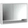 Image de Emco, Armoire de toilette, loft armoire de toilette lumineuse avec compartiment inférieur, 1000mm, 2 portes, modèle apparent (104.40 x 17.50 x 73.30 cm)