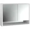 Image de Emco, Armoire de toilette, loft armoire de toilette lumineuse avec compartiment inférieur, 1000mm, 2 portes, modèle apparent (104.40 x 17.50 x 73.30 cm)