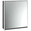 Image de Emco, Armoire de toilette, loft armoire de toilette lumineuse, 600 mm, modèle à encastrer, noir/miroir, 979813303 (64.30 x 17.50 x 73.30 cm)