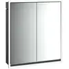 Image de Emco, Armoire de toilette, loft armoire de toilette lumineuse, 600 mm, modèle à encastrer, noir/miroir, 979813305 (64.30 x 17.50 x 73.30 cm)
