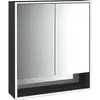 Image de Emco, Armoire de toilette, loft armoire de toilette lumineuse avec compartiment inférieur, 600 mm, modèle apparent (64.40 x 17.50 x 73.30 cm)