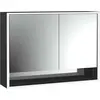 Image de Emco, Armoire de toilette, loft armoire de toilette lumineuse avec compartiment inférieur, 1000mm, 2 portes, modèle apparent (104.40 x 17.50 x 73.30 cm)