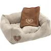 Image de Kerbl Lit câlin LOVE YOU, beige 47x37x17cm 50x40cm (Chat, Chien), Panier pour chien + chat